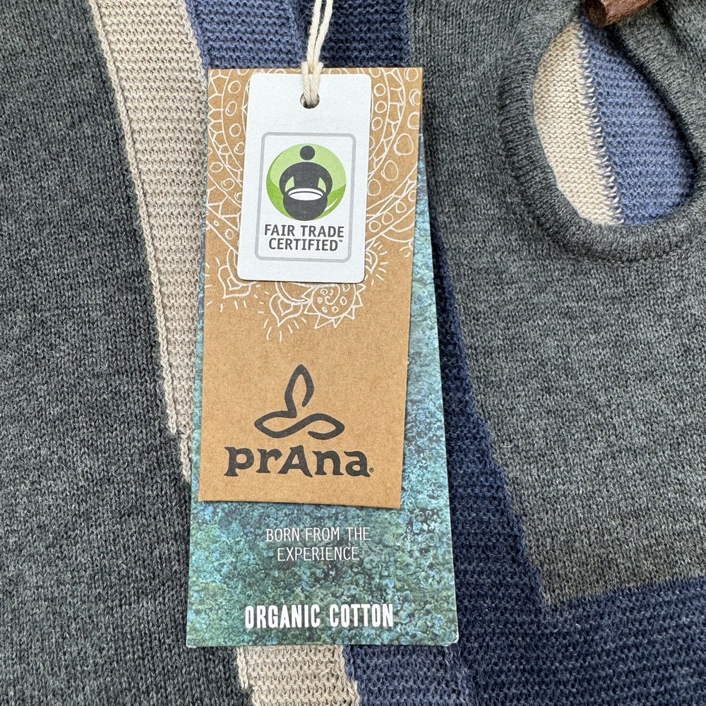 Prana Dress Medium Yarrah Sweater Dress 100% Organic Cotton Cottagecore Boho NEW - Picture 11 of 16